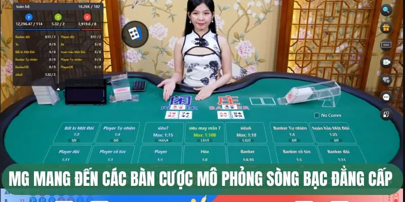 MG mang đến các bàn cược mô phỏng sòng bạc đẳng cấp 